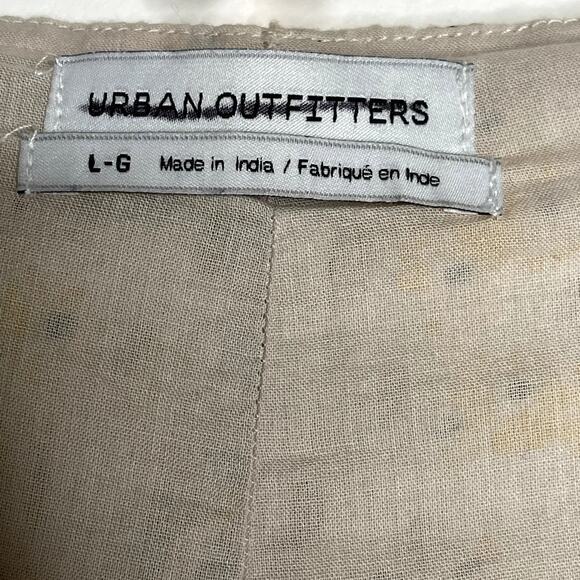 Urban Outfitters Womens‎ High Rise Balboa Eyelet Shorts Size L Yellow Side Zip - Picture 5 of 7